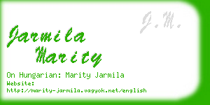 jarmila marity business card